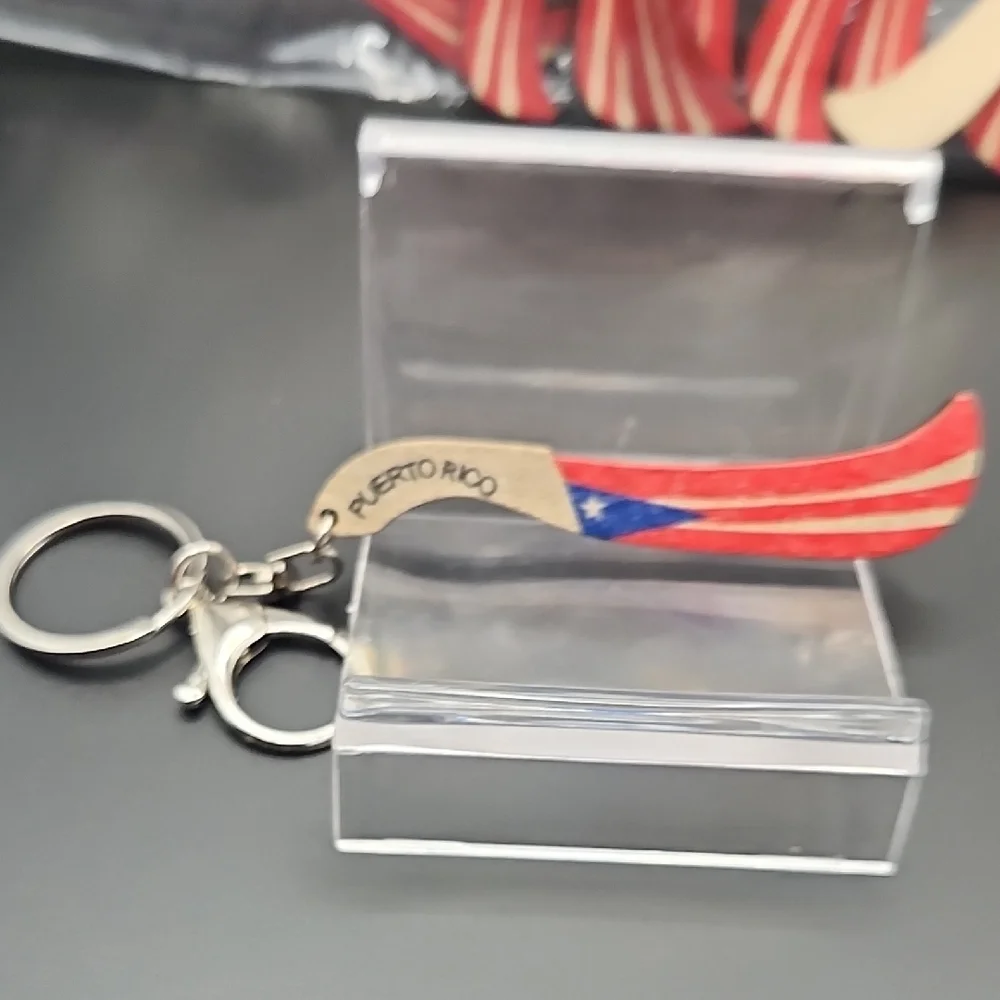 Puerto Rico Flag Keychain